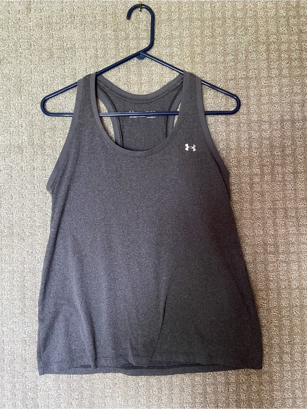 Under Armour Women’s Dark Gray Racerback Performance Tank medium